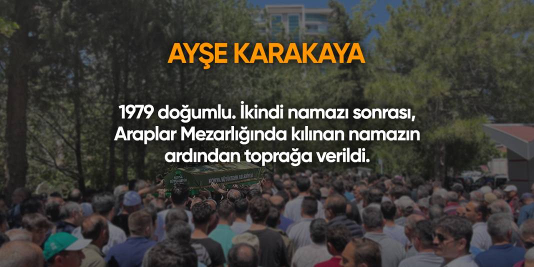 Konya'da bugün vefat edenler | 31 Ekim 2025 5